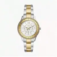 Fossil Stella Sport damklocka med urtavla i roséguldton, modeller ES5106, ES5107 beige
