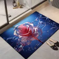 Yiran Furniture Tredimensionell Diatomitlera Mat Absorberande och Smutsavvisande Toalett Badrum Halkfri Mat Lätt att Rengöra Ny Fotmatta 40 * 60cm