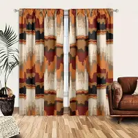 Simple and warm Set med 2 gardiner Boho Hippie - Livets träd Rumsdekoration, utmärkt för sovrum, vardagsrum, studentrum - Mjuk och snygg heminredning W50 X H130(CM)X2&Hook