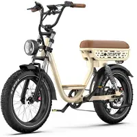 Electric Ride ONESPORT W77 Elcykel 48V18Ah 250W Motor City Pendlar E-cykel För Vuxen 20 Tums Feta Terrängdäck Ebike
