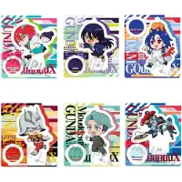 Megahouse Gundam Mobil Suit Gquuuuuux Tokotoko Akrylfigurskärm 9 Cm 6 Enheter