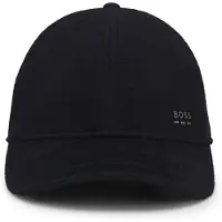 BOSS Wool and silk blend cap with logo hardware