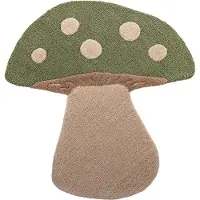 Bloomingville Matta - 90 cm - Ull - Svamp - Grön - - One Size - Filt