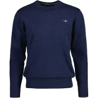 Gant Tröja 'Classic' blåmelerad / ljusgrå / körsbärsröd / naturvit