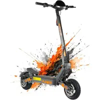 OOTD G2 - Trottinette électrique pliable - Roues 10 - Moteur 1200W - Batterie 48v 15Ah - 45KM/H - Autonomie 55KM – Noir grå