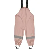 Sterntaler Regnbyxor m. Hängslen/Fleece - PU - Rosa - - 74 - Regnbyxor