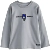 Next T-shirt 'Sonic' marinblå / grå / svart