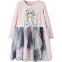Name It Mini Sori Frozen Långärmad Kort Klänning
