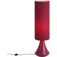 QAZQA Retro golvlampa lila med tygskärm - Mina