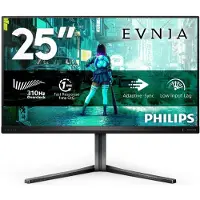 Philips Mörkgrå Fast IPS-skärm - - 24,5" - FHD 1920 x 1080 - 1 ms - 450 cd/m² - Kontrast 1000:1 - Format 16:9