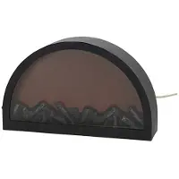 Home Styling Collection Dekorativ eldstad med lågaeffekt, USB-drift, 41 x 10 x 25 cm