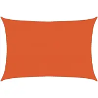 vidaXL Solsegel 160 g/m² orange 3,5x5 m HDPE