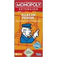 Monopoly Monopolutbyggnad Gå i fängelse, gör det klassiska Monopol-spelet roligare och snabbare, brädspel, 2 till 6 spelare, 40 m ren