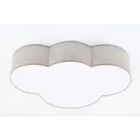 TK Lighting Taklampa Cloud , dimbar, Creme / bärnsten, Barnrum, Textil / tyger / siden, Ungt boande, Taklampa