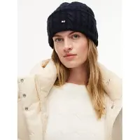 Tommy Hilfiger Flag Cable Knit Beanie WiTH Alpaca