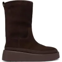 Calvin Klein Suede Water Repellent Platform Boots