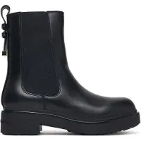 Armani Exchange för kvinnor. XW003091AF11912UC001 Läderboots Modern svart (36), Hud, Karta, Ingen, Casual