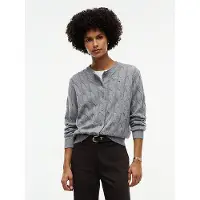Tommy Hilfiger Pure Wool Cable Knit Slim Cardigan