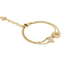 GUESS Armband 'BLOOM' guldgul / guld / vit