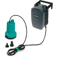 Vonroc Batteridriven dränkbar pump 20V – 90W – 4500 l/h – 0,8 bar – låg restvattennivå | rent vatten – exkl. batteri och laddare