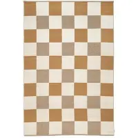 Classic collection Checked matta gul/natur