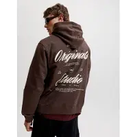 Jack & Jones Sweatshirt 'JORNORREBRO' brun / vit