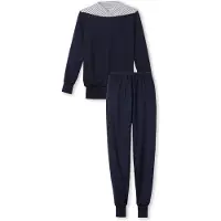 Calida Pyjamas ultramarinblå / vit