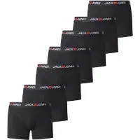Jack & Jones Boxershorts 'JACCORP OLD' mörkorange / svart / off-white