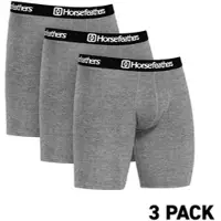 Horsefeathers Dynasty Long 3Pk Boxershorts heather gray, XL