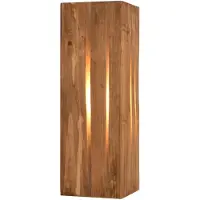 TRIO Lighting Vägglampa Karuni, dimbar, Ljust trä, Vardagsrum / matsal, Trä, Vägglampa, vägglampa inomhus
