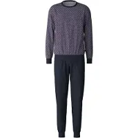 Calida Pyjamas lång marinblå / vit