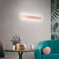 LINEA LIGHT LED vägglampa Antille, Mässing / guld, Vardagsrum / matsal, Glas, Modern, LED-vägglampa, vägglampa inomhus