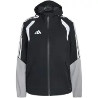 Adidas Regnjacka Tiro 26 - Svart/Grå/Vit Dam, storlek Small