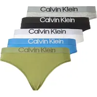 Calvin Klein 5 Pack Thongs Extra Soft Cotton Stretch