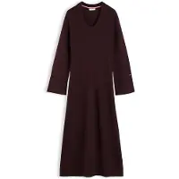 Tommy Hilfiger Scoop Neck Long Sleeve Dress WiTH Silk
