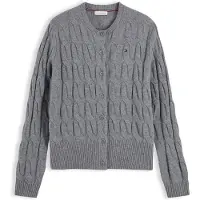 Tommy Hilfiger Pure Wool Cable Knit Slim Cardigan