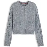 Tommy Hilfiger Wool Blend Cable Knit Slim Cardigan