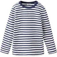 Mango KIDS T-shirt 'RENE' marinblå / vit