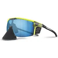 Julbo - Solglasögon - Ultimate Cover Jaune Fluo/Noir Spectron HD 4 Polarized för Unisex - Gul