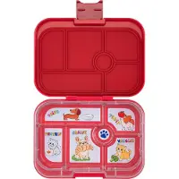 Yumbox Matlåda m. 6 fack - Bento Original - 662 ml - Wow Red CAT - - One Size - Matlåda