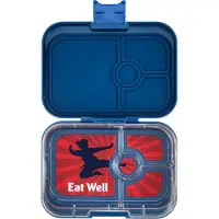 Yumbox Matlåda m. 4 fack - Bento Panino - 757 ml - Ninja Blue Ko - - One Size - Matlåda