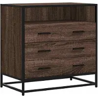 vidaXL Byrå brun ek 70x41x70 cm konstruerat trä