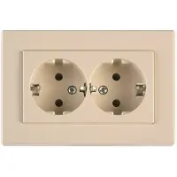 Vilma Dubbel jordat uttag beige XP