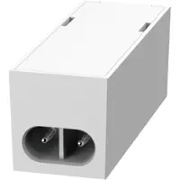 SOLAR PLUS Flexline-anslutning utan brytare hona, vit (tillbehör till Flexline-serien)