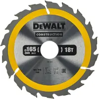 DeWalt Dt1936-qz Cirkelklinga För Trä 165 X30 Mm