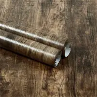 Wipon Självhäftande Vattentät Trä-effekt Vinyl Väggtapeter Väggdekaler för Vägg i Rullar Möbelrenoveringsfilm Sovrum Heminredning PVC 40 x 200cm