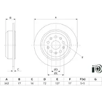Bosch Bromsskiva 0 986 479 K00