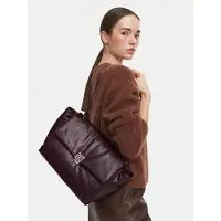 Calvin Klein Padded Emblem Hardware Laptop Satchel