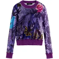 Desigual T-shirt 'M. C. Lacroix' mörklila / rosa