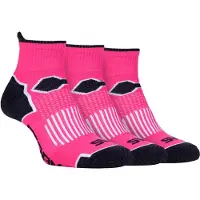 Storm Bloc 3-pack Ladies Korta Ankle Running Sportsockor med stöd för hålfoten